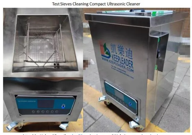 Test Sieves Cleaning Compact Ultrasonic Cleaner for Laboratory Sieve_Sifter_Sieving Mesh Screen Ultrasound Particle Washing Bath
