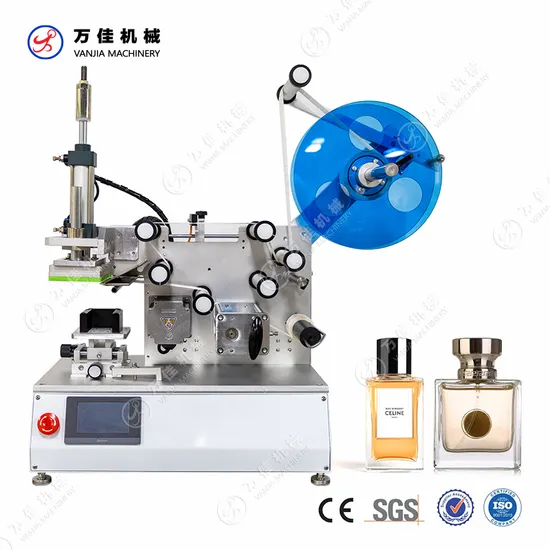 Desktop Sticker Flat Plane Square Bottle Labeler Top Plane Labeling Machine