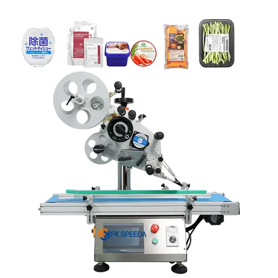 Desktop Automatic Flat Labeling Machine Labeler Plane Label Applicator for Boxes Card