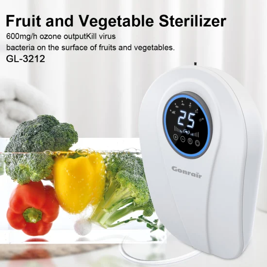 Wall Mounted Fruit and Vegetable Cleaning Machine Low Noise Multi Functional with Negative Ion Fresh Air and Fruit and Vegetable Purifier for Kitchen