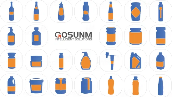 Gosunm Bottle Labeling Applicator Glass Bottle Beer Jar Can Candle Water Bottle Ampoule Container Automatic Bottle Labeling Machine