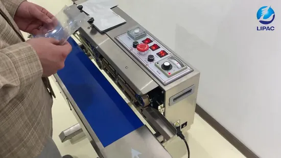 Continuous Portable Plastic Food Bag Heat Band Sealer Seal Packing Sealing Machine 