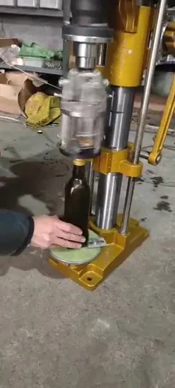 Semi Automatic PVC Casing Portable Pilfer Proof Pneumatic Capping Machine for Cosmetic Cream 