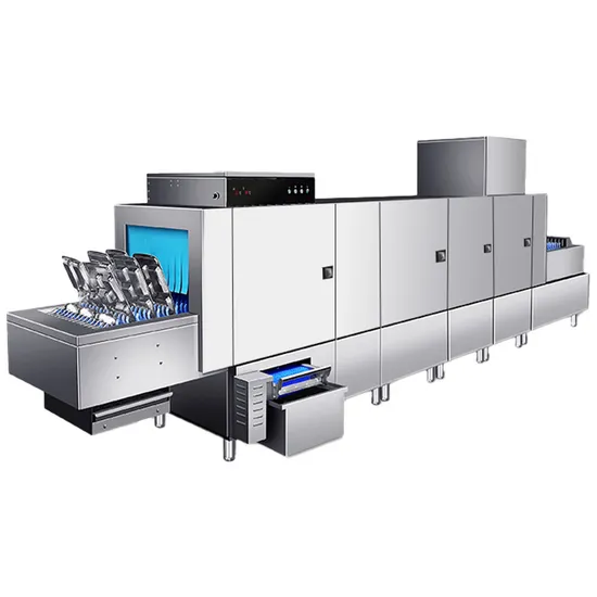Long Conveyor Dishwasher with 2 Washing and 2 Drying Features Modular Customization High Efficiency Industrial Dishwasher Suitable for Restaurants and Hotel 