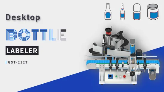 Gosunm Multifunction Desktop Style Round Bottle Labeling Machine Conical Bottle Labeling Machine 
