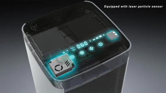 High Quality Pure Air Home Appliances Desktop Air Purifier Made in China 