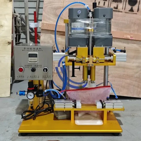 Jinfeng Portable Desktop Capping Machine Semi Automatic Bottle Capping Sealer Machine for Spray Pump Flip Pump Lotion Pump Screw Capping 